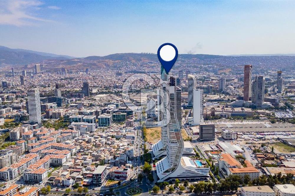 İzmir'in Kalbi Folkart Towers'ta 1+1 95 M2 ATip Satılık Rezidans