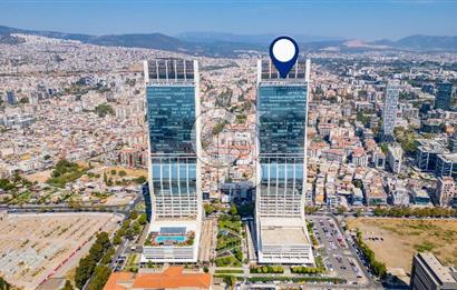 İzmir'in Kalbi Folkart Towers'ta 1+1 95 M2 ATip Satılık Rezidans