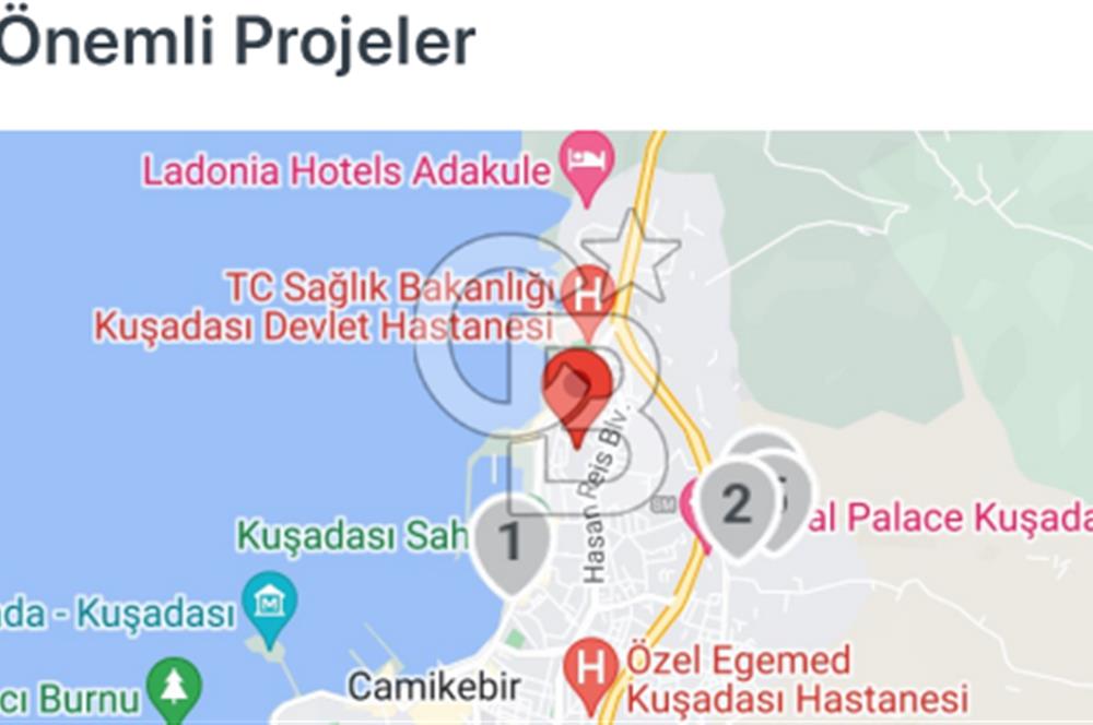 Kuşadası Marina Bölgesi Ful Deniz Manzaralı Konut Arsası