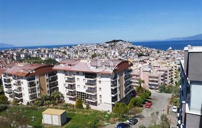 KUŞADASI İKİÇEŞMELİK'TE 3+1 TERASLI DENİZ MANZARALI ÇATI DUBLEKSİ