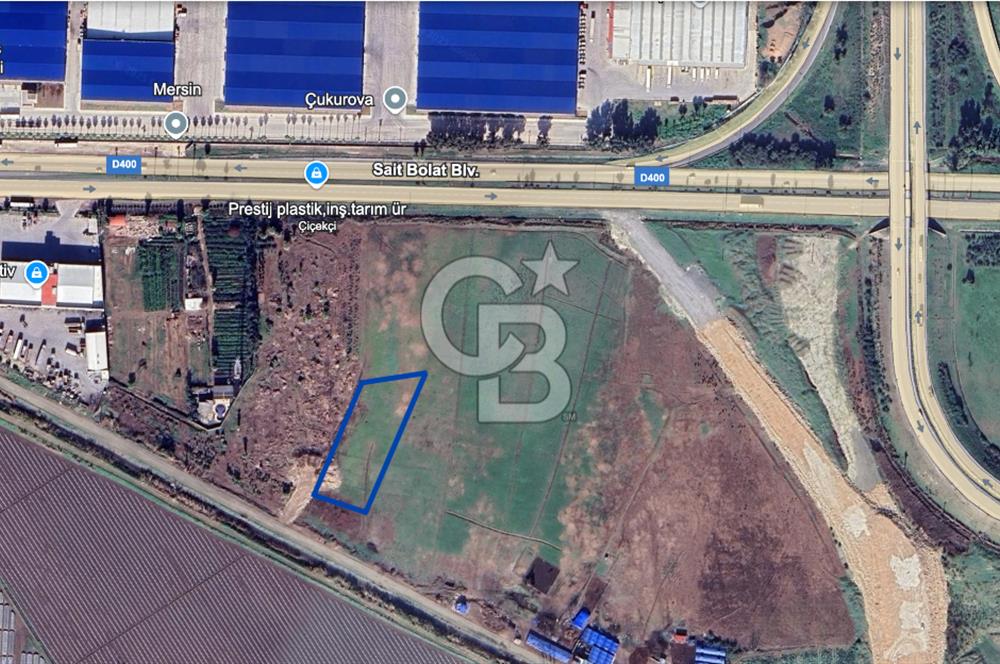 MERSİN TARSUS D-400 OTOBAN GİRİŞİ 4.097 M² SANAYİ İMARLI ARSA
