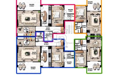EDREMİT'DE LÜKS PROJEDEN SATILIK 1+1 DAİRE 
