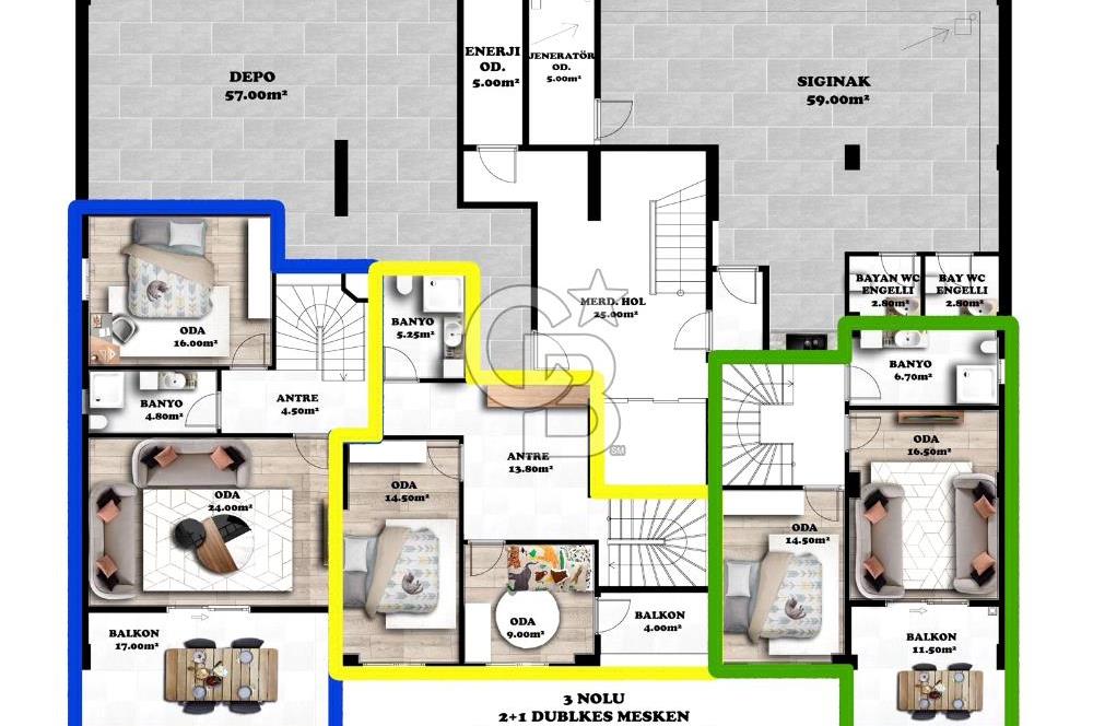 EDREMİT'DE LÜKS PROJEDEN SATILIK 1+1 DAİRE 