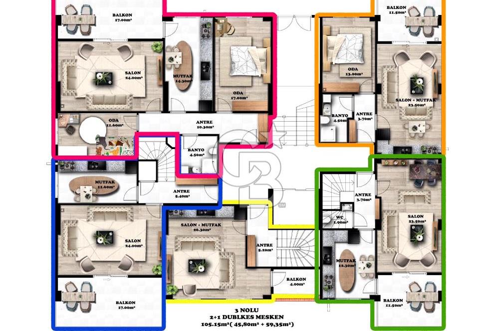 EDREMİT'DE LÜKS PROJEDEN SATILIK 1+1 DAİRE 