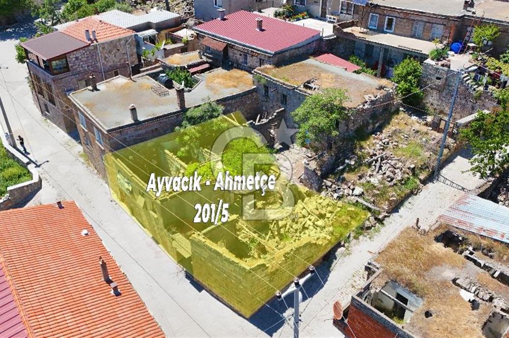 Çanakkale Ayvacık Ahmetçe de İmarlı Deniz Manzaralı Arsa
