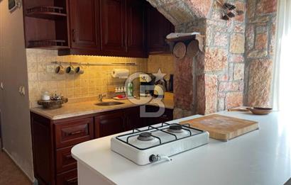 Yzlık Kiralık 1+1 Havuzlu Full Manzaralı Taş Ev 