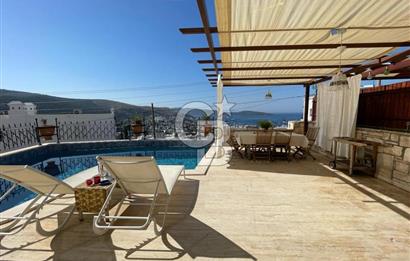 Yzlık Kiralık 1+1 Havuzlu Full Manzaralı Taş Ev 