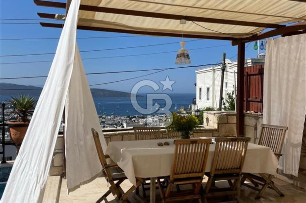 Yzlık Kiralık 1+1 Havuzlu Full Manzaralı Taş Ev 