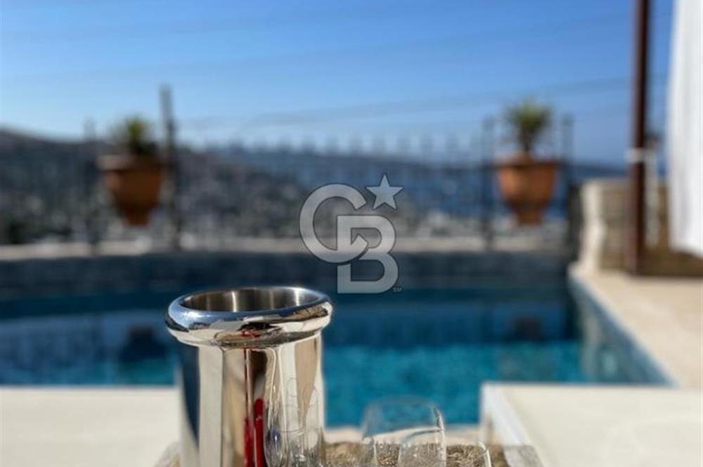 Yzlık Kiralık 1+1 Havuzlu Full Manzaralı Taş Ev 