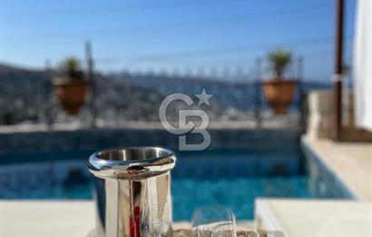 Yzlık Kiralık 1+1 Havuzlu Full Manzaralı Taş Ev 