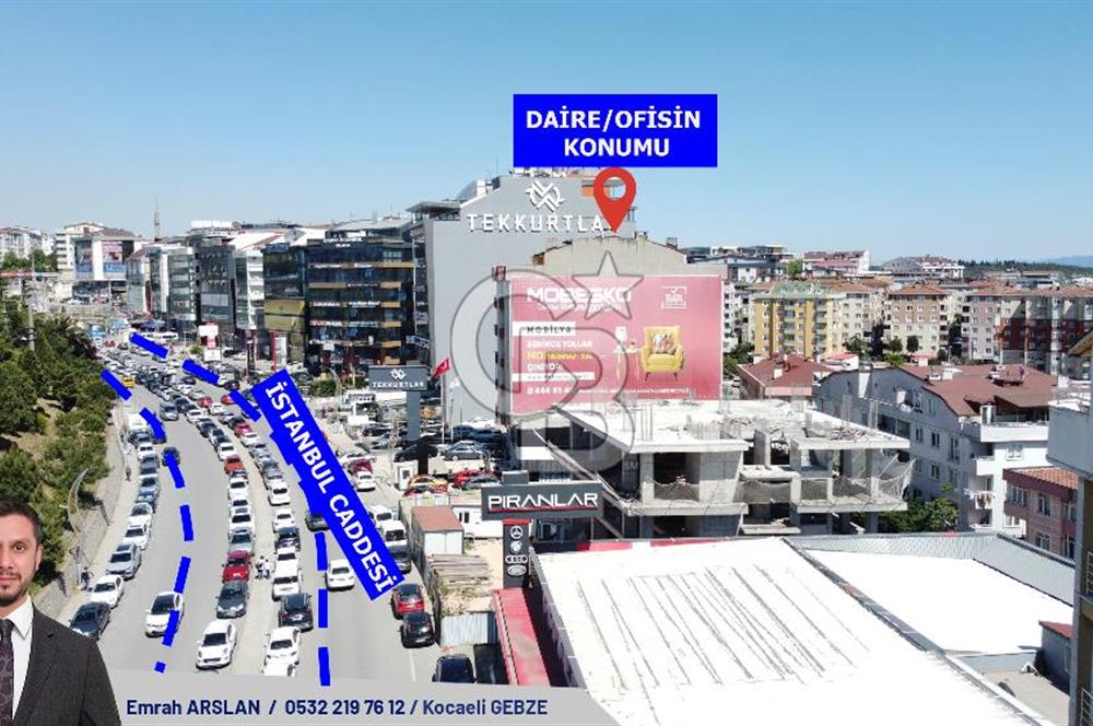Gebze Devlet Hastanesinin Ve Metro İstasyonu Yanı Satılık Ofis