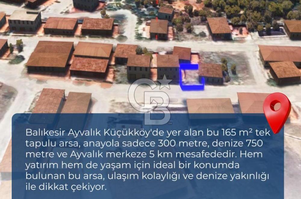 Ayvalık Küçükköy'de Satılık Villa Arsası