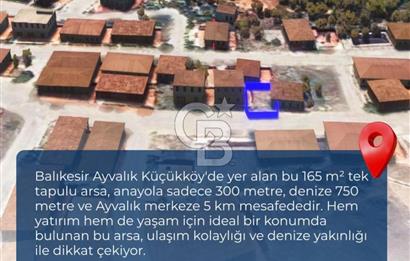 Ayvalık Küçükköy'de Satılık Villa Arsası
