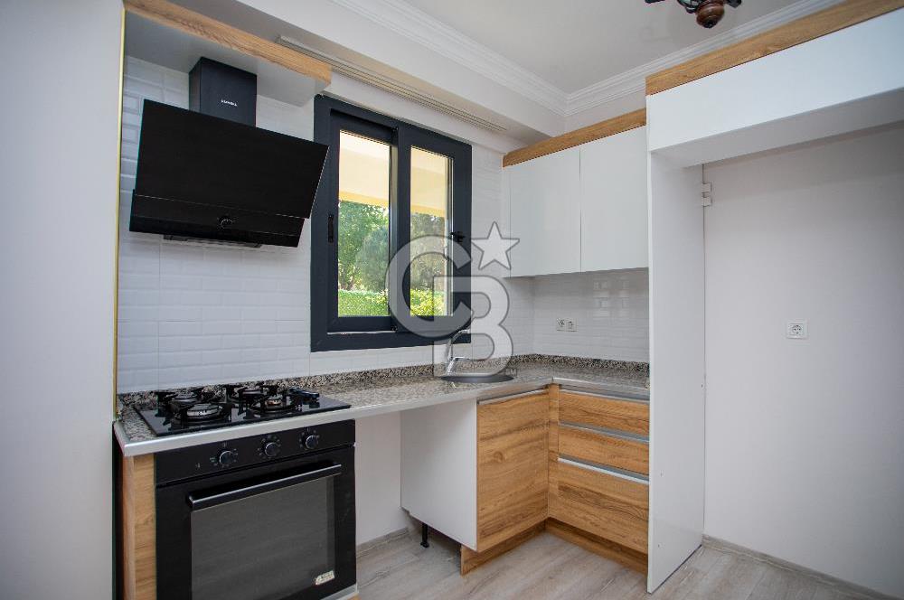 Foça Kazım Dirik Mah. Kiralık 1+1 Bahçe Katı Daire