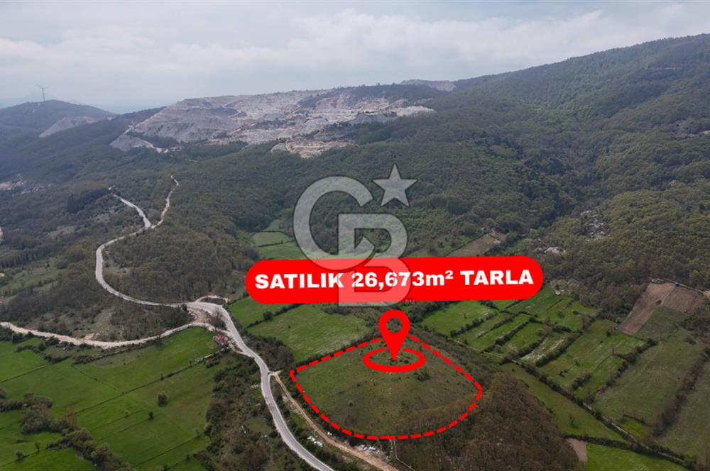 CB AMBIANCE'DAN MKP'DA 26.673m2 ÇİFTLİK İÇİN UYGUN KÖY İÇİ BAHÇE