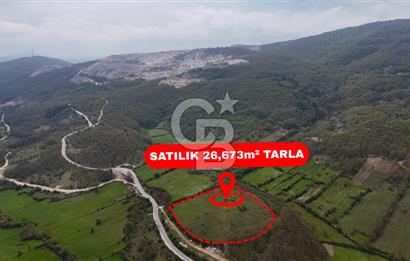 CB AMBIANCE'DAN MKP'DA 26.673m2 ÇİFTLİK İÇİN UYGUN KÖY İÇİ BAHÇE
