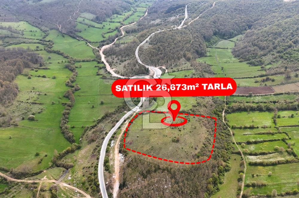 CB AMBIANCE'DAN MKP'DA 26.673m2 ÇİFTLİK İÇİN UYGUN KÖY İÇİ BAHÇE