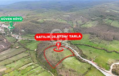 CB AMBIANCE'DAN MKP'DA 26.673m2 ÇİFTLİK İÇİN UYGUN KÖY İÇİ BAHÇE