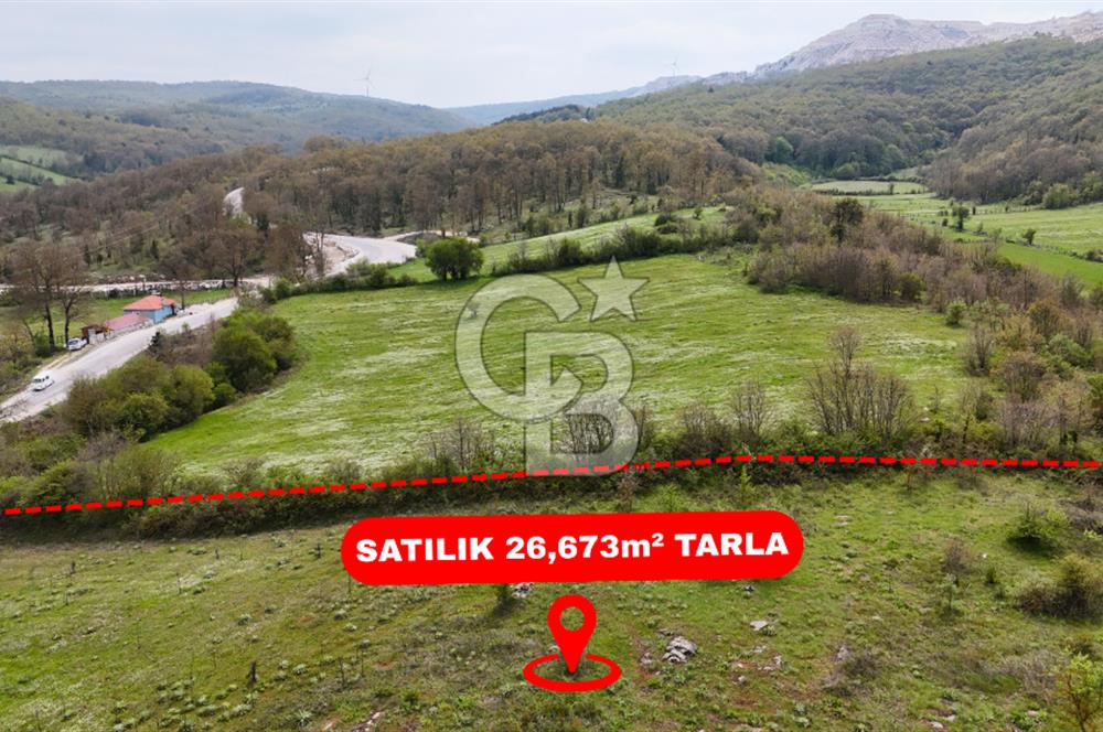 CB AMBIANCE'DAN MKP'DA 26.673m2 ÇİFTLİK İÇİN UYGUN KÖY İÇİ BAHÇE