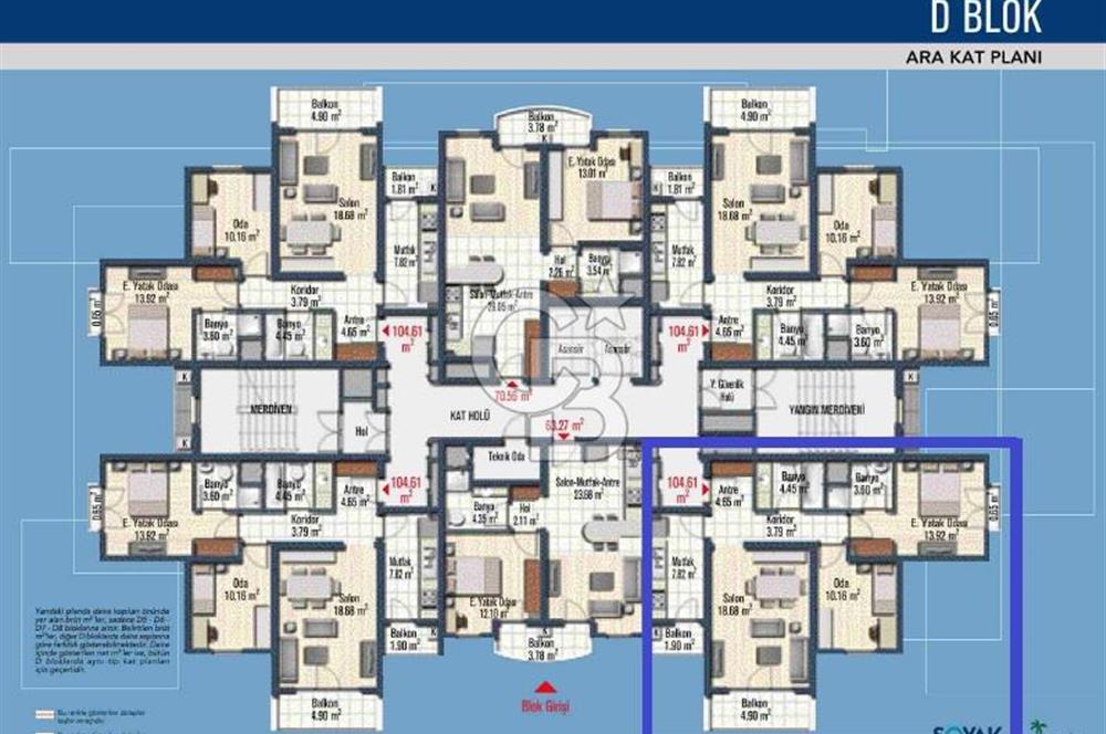 Mavişehir Soyak B Etap Havuz & Peyzaj Satılık 2+1 104 M² Daire