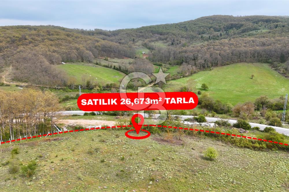 CB AMBIANCE'DAN MKP'DA 26.673m2 ÇİFTLİK İÇİN UYGUN KÖY İÇİ BAHÇE