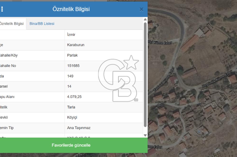 EŞSİZ KONUMDA KÖY İÇİ TARLA – KARABURUN PARLAK MAHALLESİ – 4.079 M