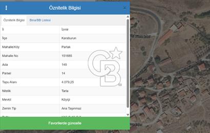 EŞSİZ KONUMDA KÖY İÇİ TARLA – KARABURUN PARLAK MAHALLESİ – 4.079 M