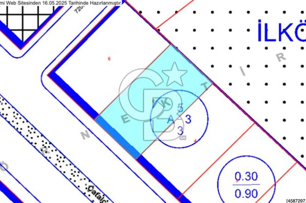 ATAKUM ÇATALÇAM SAHİL TARAFINDA YATIRIMLIK 483m2 SATILIK ARSA
