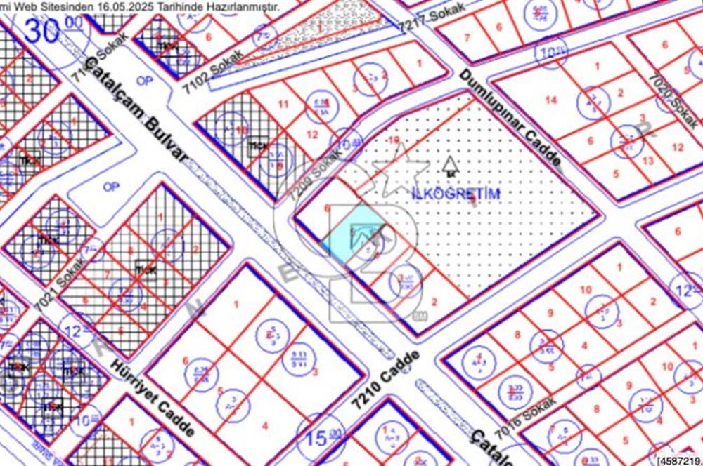 ATAKUM ÇATALÇAM SAHİL TARAFINDA YATIRIMLIK 483m2 SATILIK ARSA