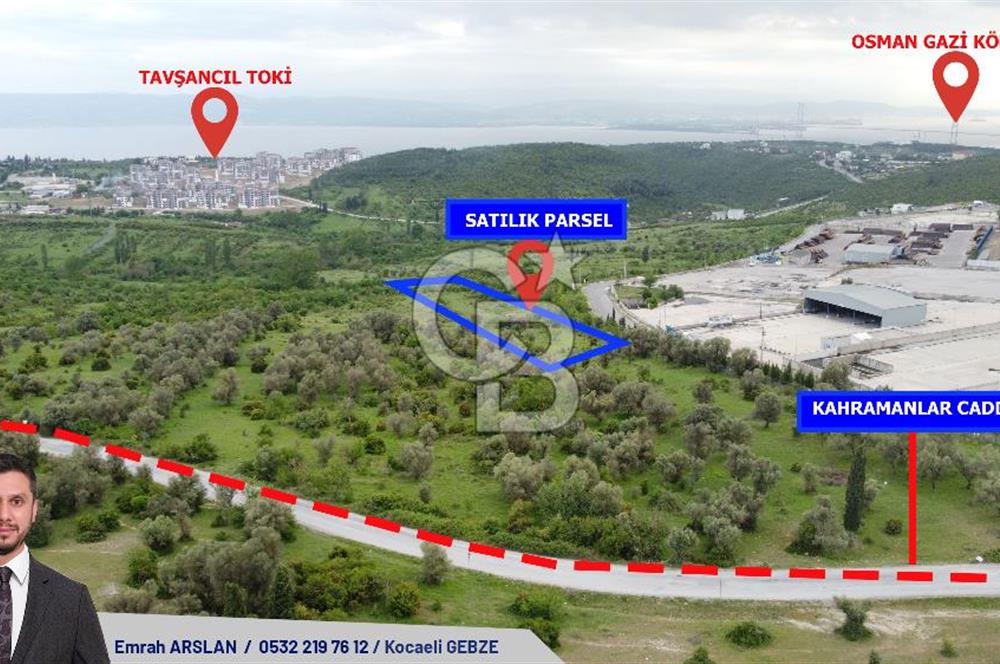 Tavşancıl da Köprü Ve Deniz Manzaralı Satılık 880 m² Parsel