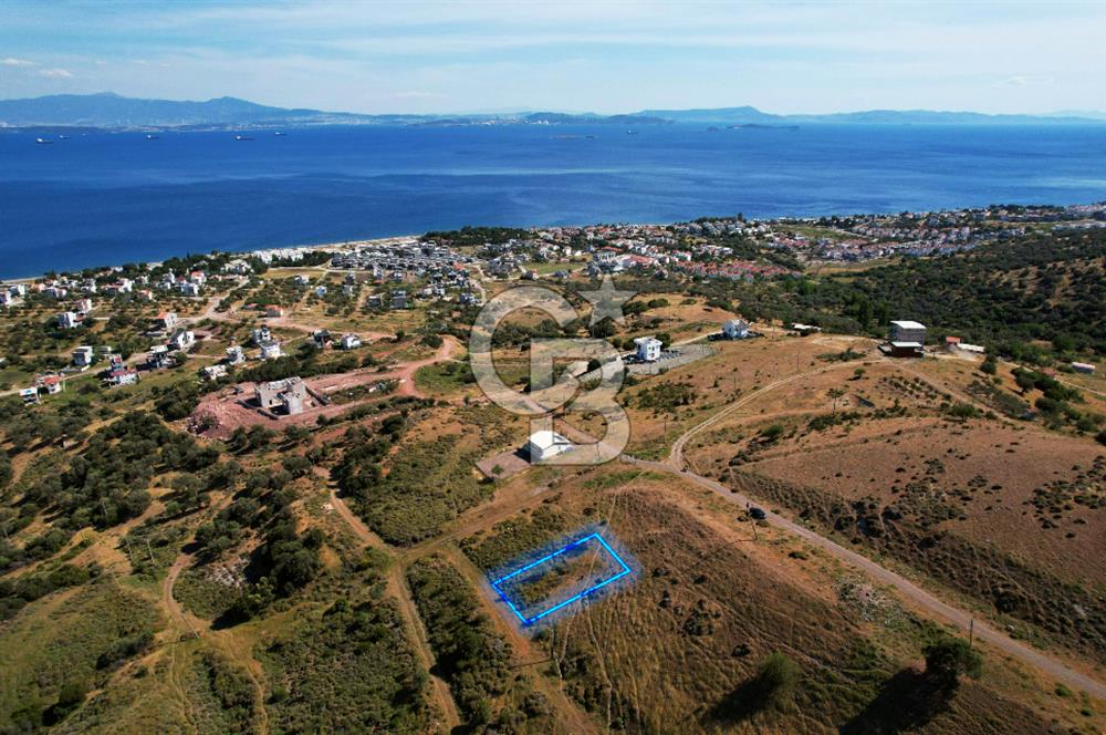ÇANDARLI'DA FULL DENİZ MANZARALI İMARLI 350 M2 ARSA