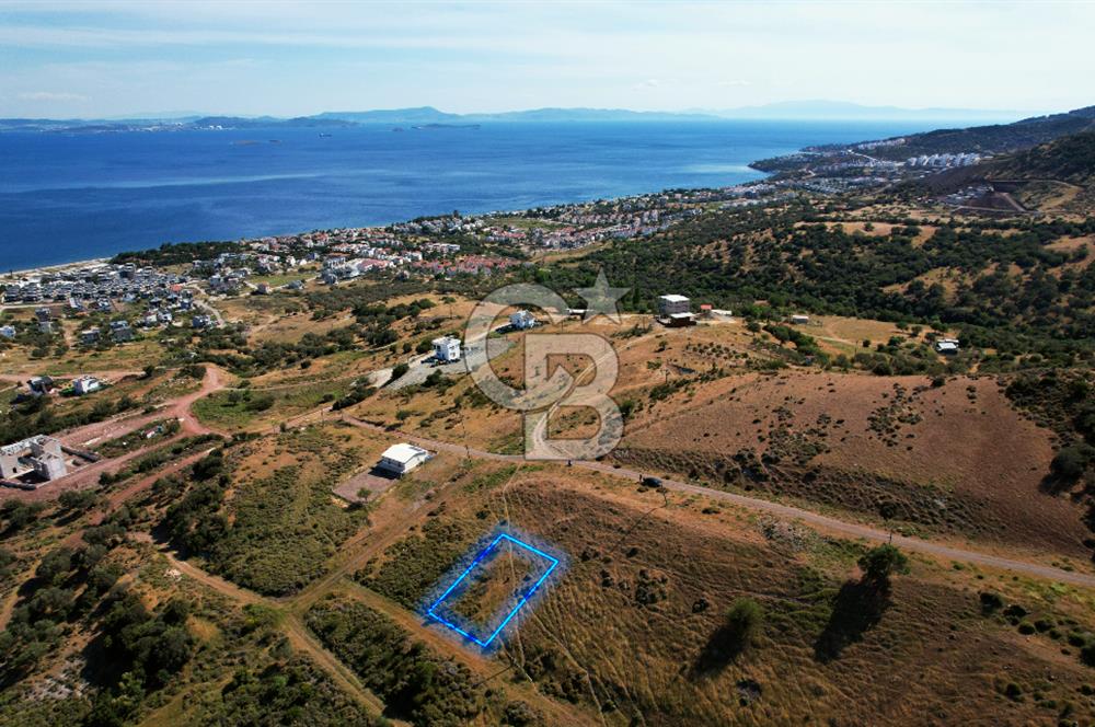 ÇANDARLI'DA FULL DENİZ MANZARALI İMARLI 350 M2 ARSA