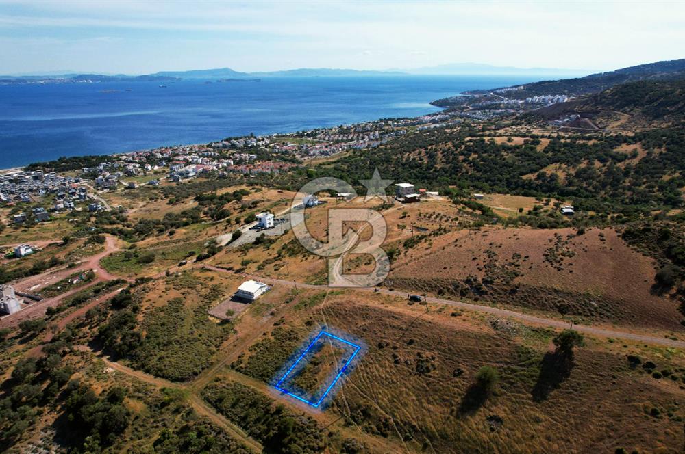 ÇANDARLI'DA FULL DENİZ MANZARALI İMARLI 350 M2 ARSA