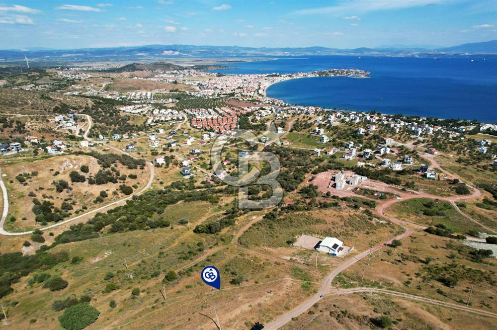 ÇANDARLI'DA FULL DENİZ MANZARALI İMARLI 350 M2 ARSA