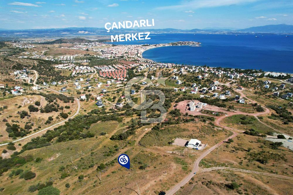 ÇANDARLI'DA FULL DENİZ MANZARALI İMARLI 350 M2 ARSA