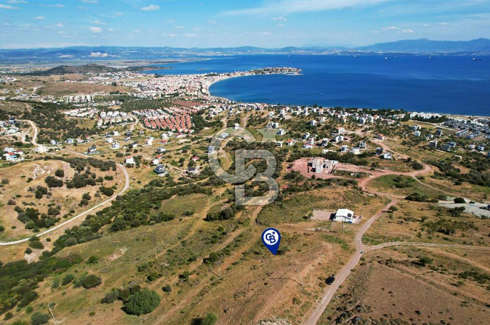 ÇANDARLI'DA FULL DENİZ MANZARALI İMARLI 350 M2 ARSA