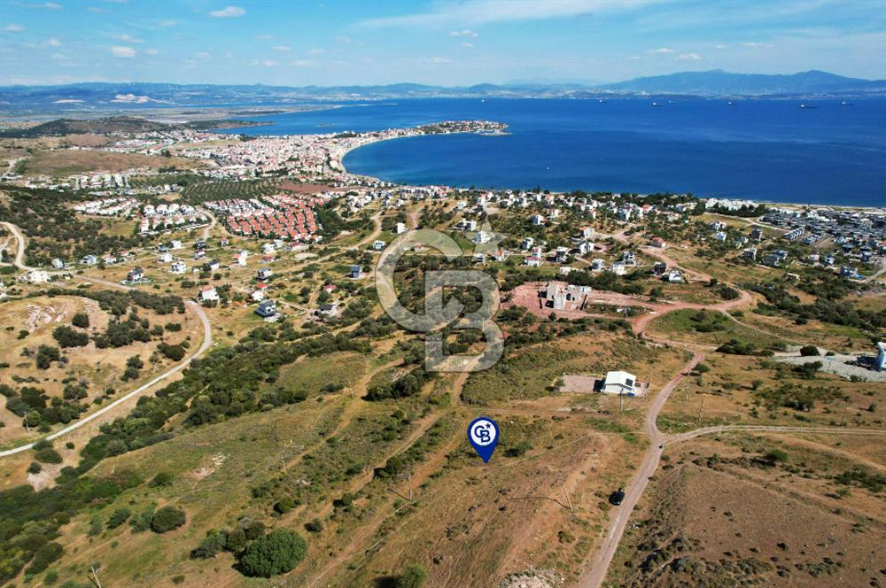 ÇANDARLI'DA FULL DENİZ MANZARALI İMARLI 350 M2 ARSA