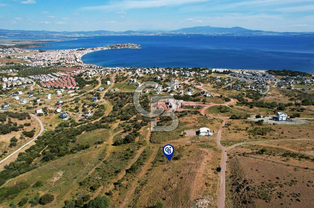 ÇANDARLI'DA FULL DENİZ MANZARALI İMARLI 350 M2 ARSA