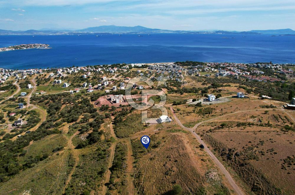 ÇANDARLI'DA FULL DENİZ MANZARALI İMARLI 350 M2 ARSA