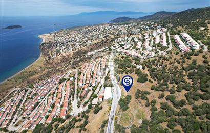 ÇANDARLI'DA 642 m² DENİZ MANZARALI ÖNÜ KAPANMAZ ARSA