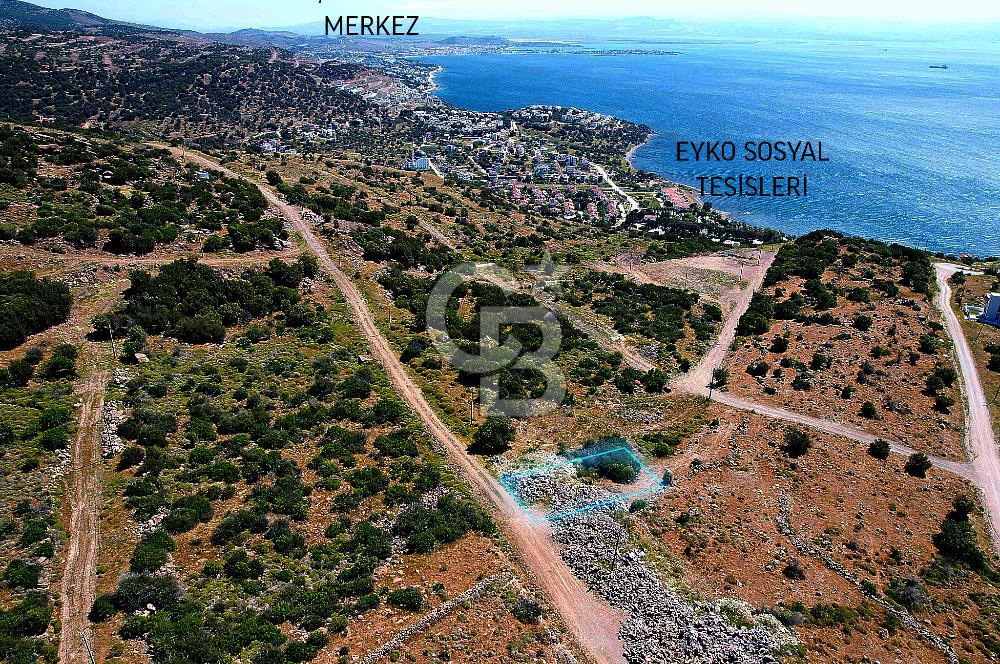 ÇANDARLI EYKODADA DENİZ MANZARALI FIRSAT ARSA!