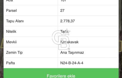 ANTALYA KORKUTELİ ÇUKURCA"DA TEK TAPU YATIRIMLIK TARLA