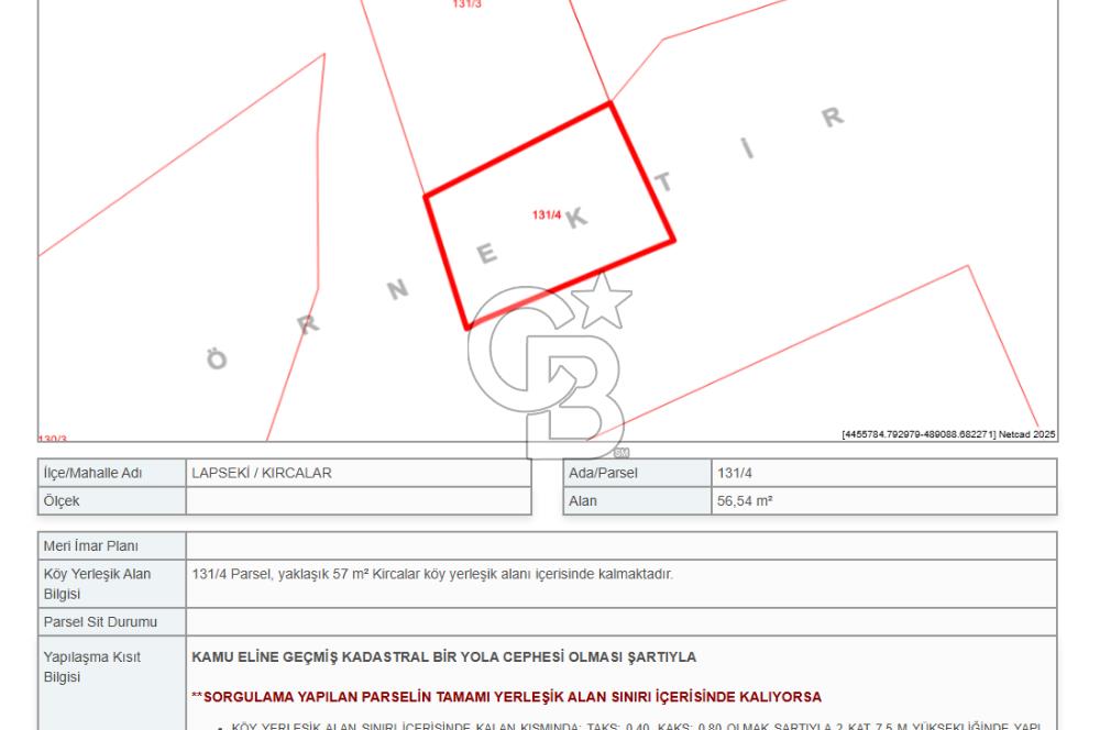 LAPSEKİ KIRCALARDA BÜTÇELERE UYGUN KÖYİÇİ TAŞ YAPI