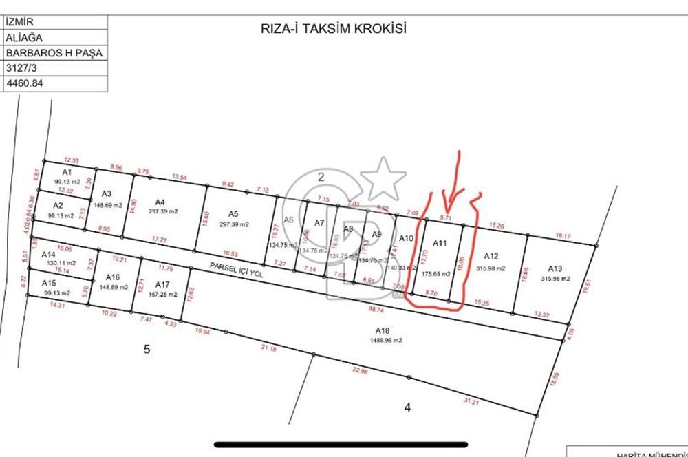 Aliağa Barboros Hayrettin Paşa’da Hisse Tapulu Satılık Arazi