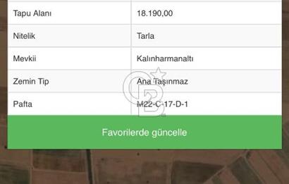 Serinhisar Cumhuriyet Mahallesinde 18.190 m² Satılık Tarla