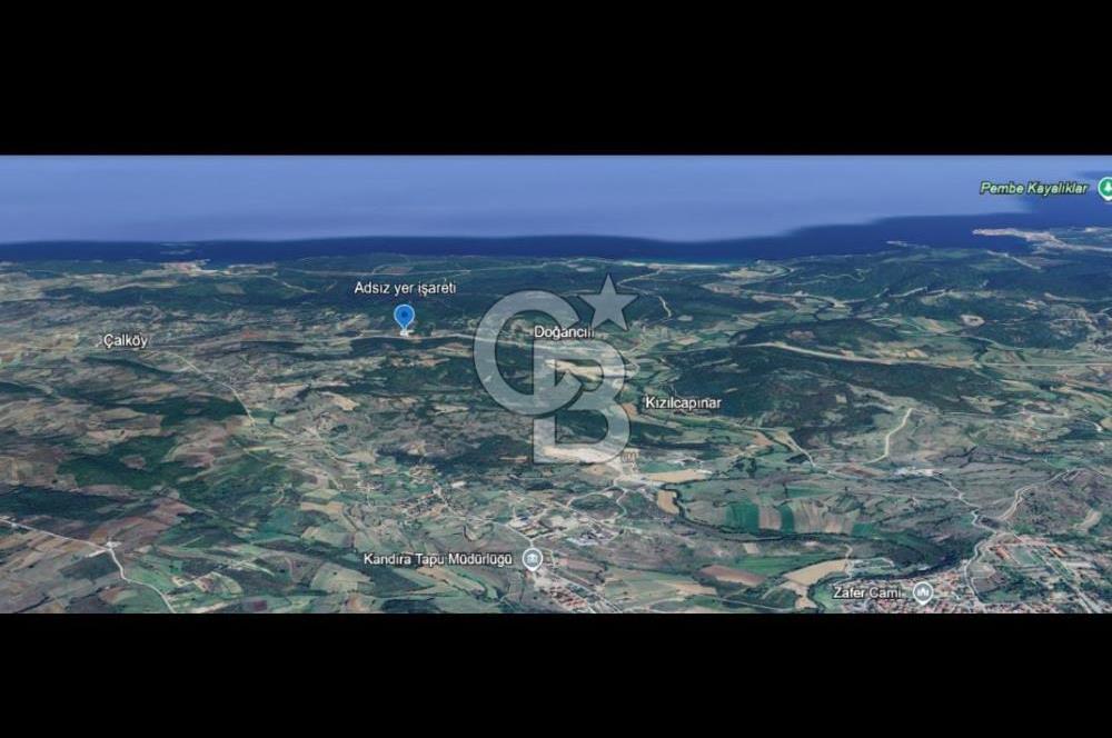 Kandıra Çalköy de 3.506m2 yollu tarla gelişmiş Turizm bölgesi