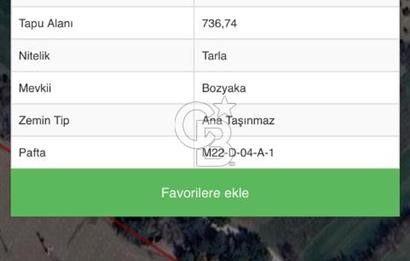Tekkeköy Mah.Manzaralı 736 m²Hobi Bahçesi Yapımına Uygun Satılık