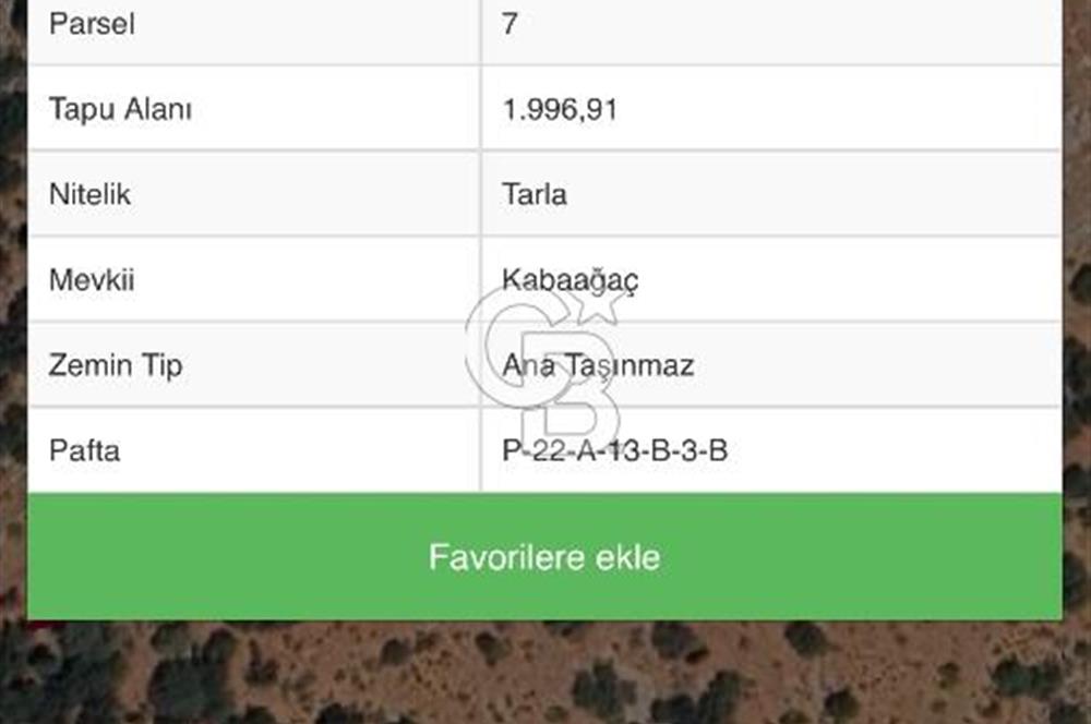 MUĞLA SEYDİKEMER BOĞAZİÇİ’NDE LİKYA YOLU ÜZERİNDE YATIRIMLIK TARLA!