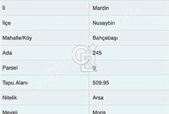 Mardin Nusaybin Bahçebaşı Morris İmarlı Arsa