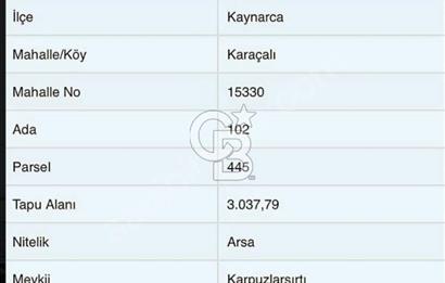 Sakarya Kaynarca Projesi Hazır Arsa